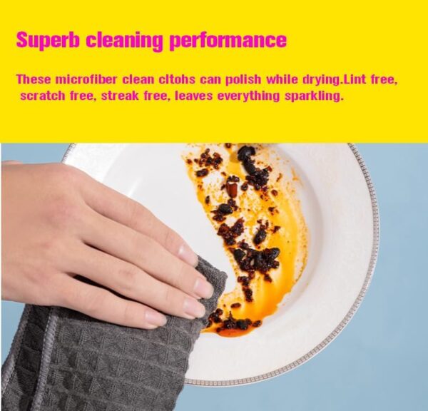 Health & Household›Household Supplies›Cleaning Tools›Cleaning Cloths (Grey (5 Pack)) - Image 4