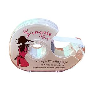 Women Clothing Tape,Beauty Tape,Fashion Double Sided Tape for Clothing and Body,Scarf, Clear Transparent Tape for All Fabric Types and All Skin, 16.5 Ft