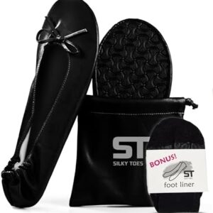 Women's Foldable Portable Travel Ballet Flat Roll Up Slipper Shoes