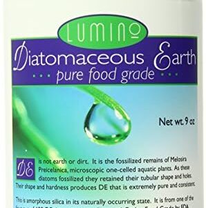 Lumino Home Diatomaceous Earth Fresh Water, Food Grade Pure, 9 Ounce