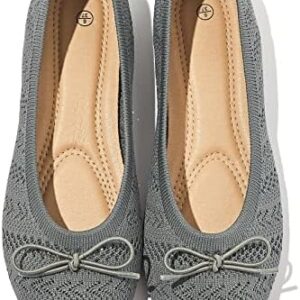 Women's Flats Shoes Dress Shoes Round Toe Ballet Flats Comfortable Crochet Lace Black Flats Low Heel