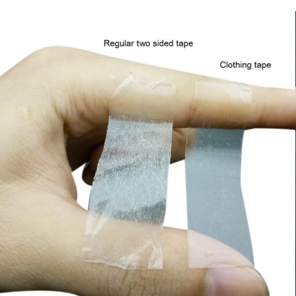 Women Clothing Tape,Beauty Tape,Fashion Double Sided Tape for Clothing and Body,Scarf, Clear Transparent Tape for All Fabric Types and All Skin, 16.5 Ft - Image 4
