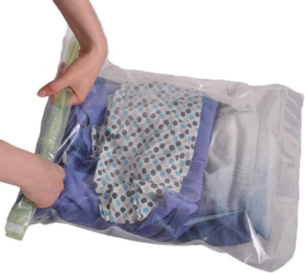 12 Space Saver Storage Bags for Clothes for Travel - Compression, no Vacuum Sacks - Luggage Accessories - Image 8