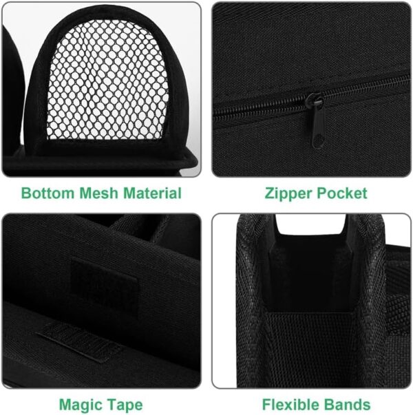 Accmor Luggage Travel Cup Holder,Universal Suitcase Cup Holder, Free Hands Suitcase Drinks Beverage Holder, Luggage Cup Caddy Gifts for Travelers Flight Attendants - Image 4